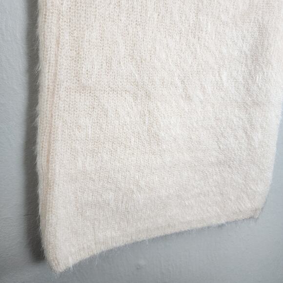 Callahan Revolve Genny Fuzzy Eyelash Knit Midi Skirt Cream White XS Cozy - Picture 12 of 14